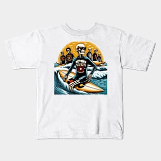 Skeleton Wave Jam 2 Kids T-Shirt